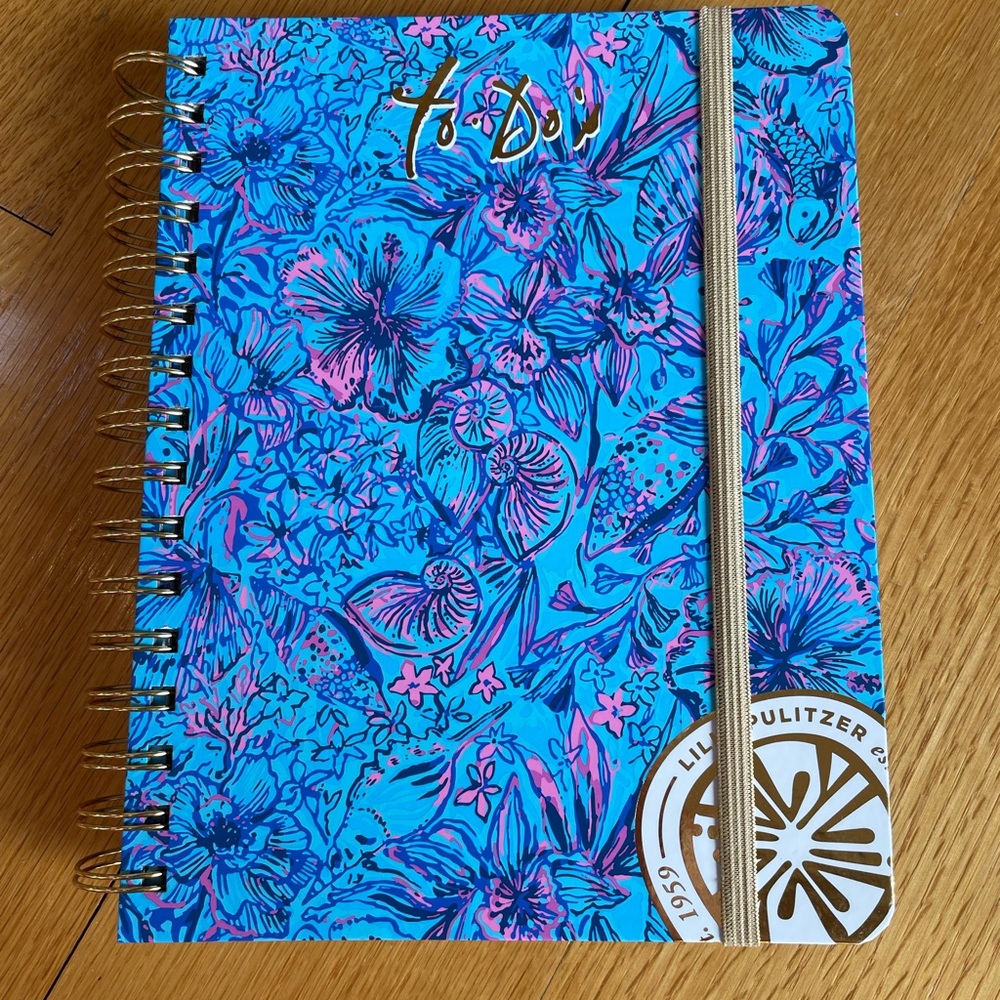 Lilly Pulitzer Vibrant Blue Floral To Do Planner